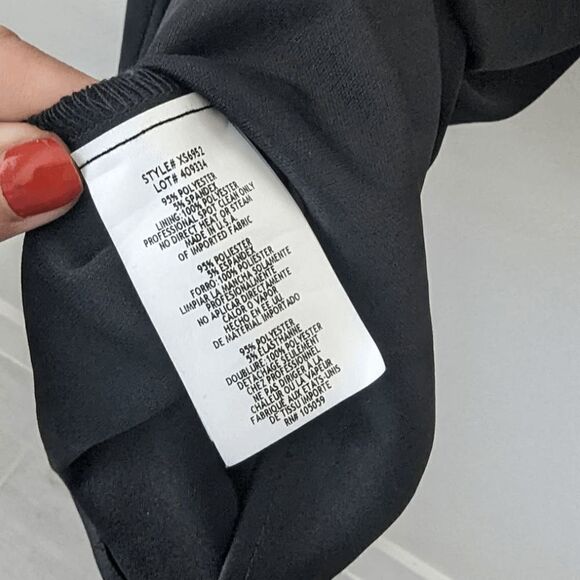 NWT Dress XSCAPE LBD Sheath Sleeveless Hand Beaded Black Silver 6 Holiday NYE - Picture 10 of 11